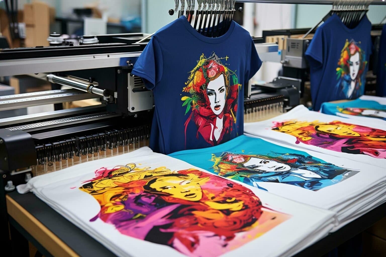 Direct-to-garment printing of KWK graphic tees